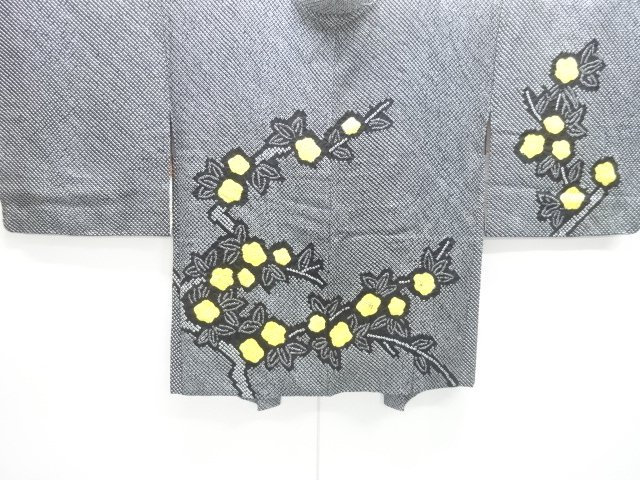 JAPANESE KIMONO / HAORI COAT / ALL SHIBORI / FLOWER 